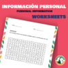 Información Personal - Worksheets - Image 2