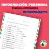 Información Personal - Worksheets - Image 3