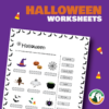 Halloween Worksheets - Image 2